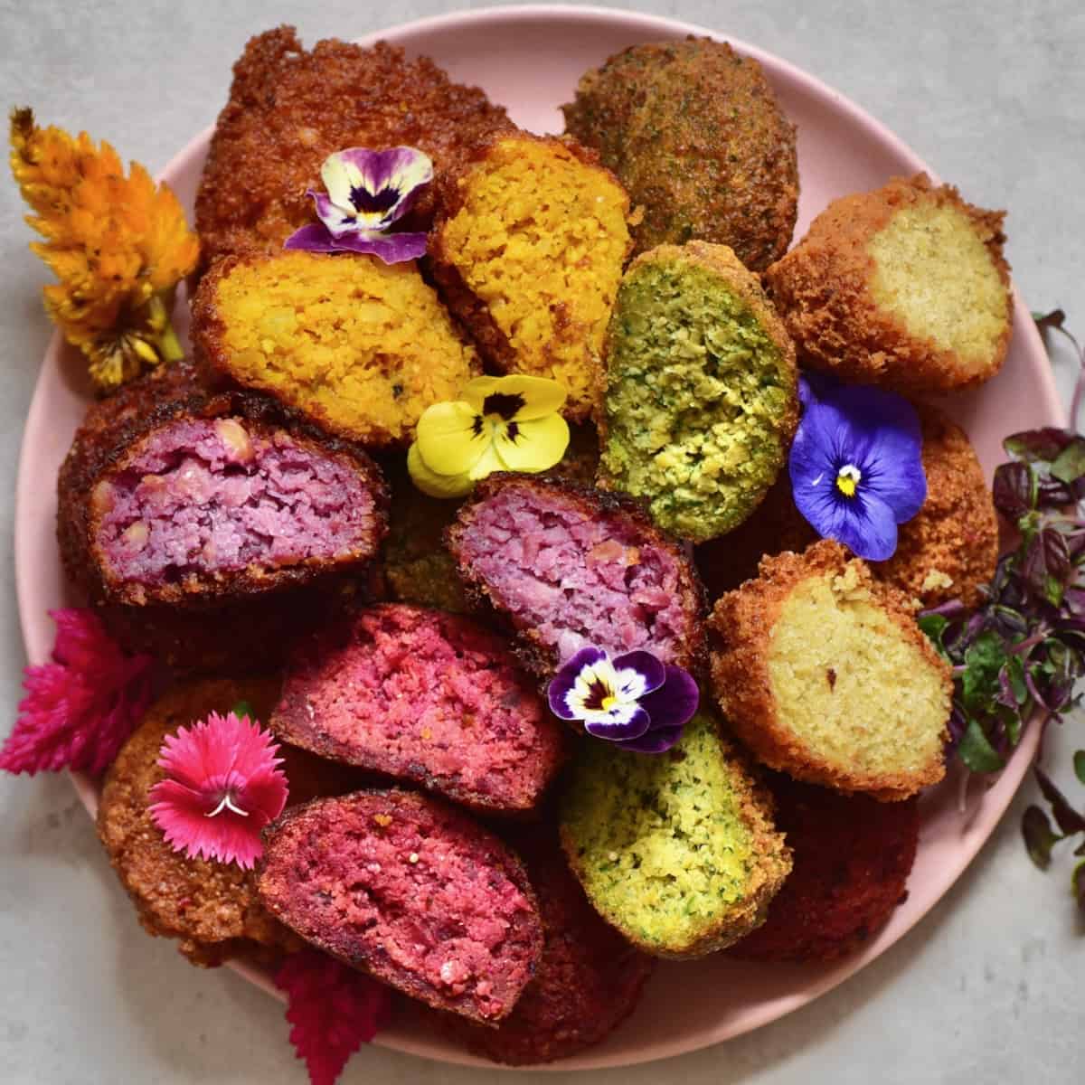 Make Rainbow Vegan Falafel: 5 Easy Ways with Natural Color Boosters